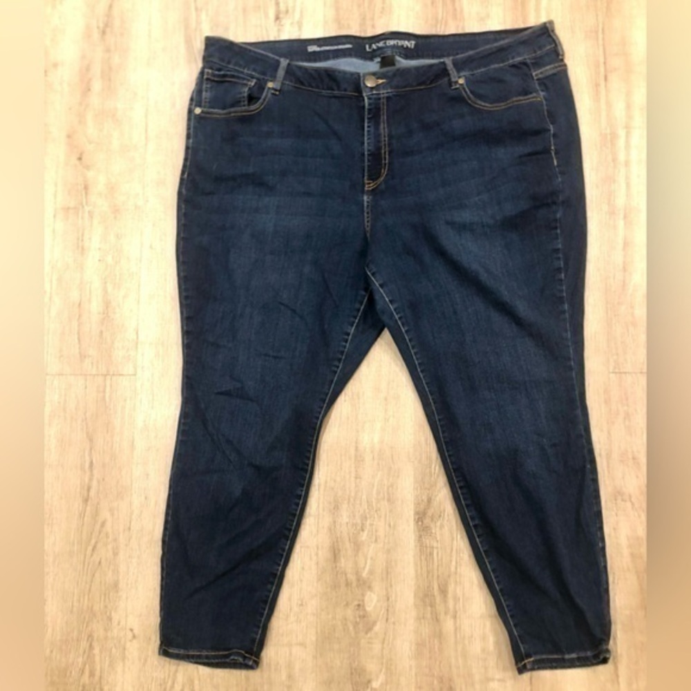 Lane Bryant Super Stretch Skinny Mid Rise Jeans 26 Short